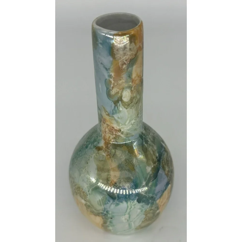 Beach Water Waves Pearlescent Bud Vase 6